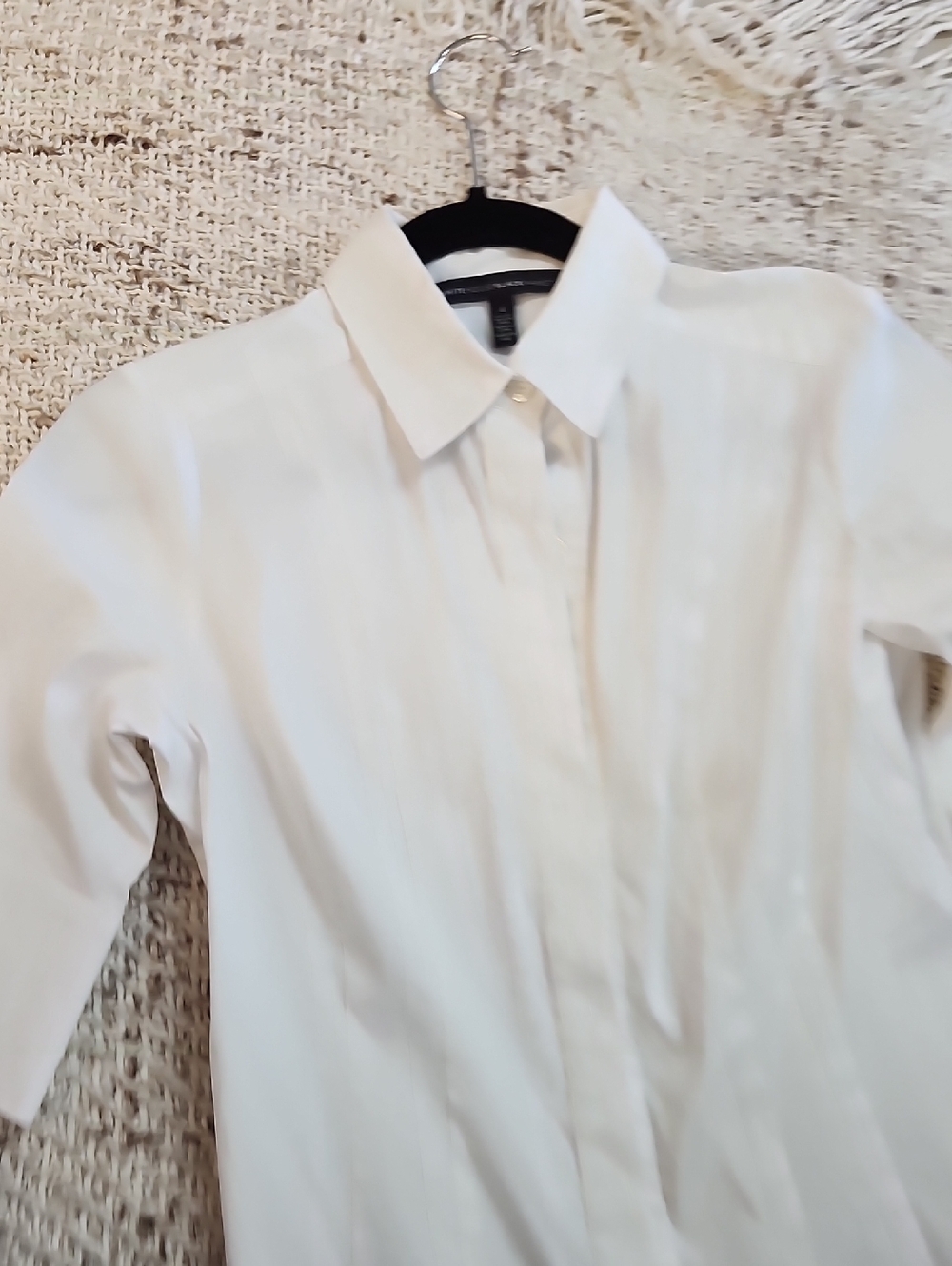 💐🌻White House Black Market | Seamed Poplin 3/4 Sleeve Shirt💐🌻
